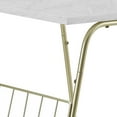 thumbnail image 6 of Manor Park Modern End Table with Magazine Holder, Faux Marble, 6 of 7
