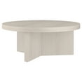 thumbnail image 4 of Evelyn&Zoe Holm 36" Wide Round Coffee Table, Alder White, 4 of 10