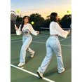thumbnail image 3 of Women's High-Waist Wide-Leg Denim Jeans – Light Blue Relaxed Straight Trousers with Pockets-Light Blue, 3 of 11
