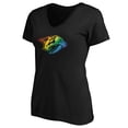 thumbnail image 2 of Women's Black Nashville Predators Team Pride Logo V-Neck T-Shirt, 2 of 3