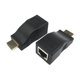 thumbnail image 1 of Rj45 Hdmi-compatible extensor Cat5e Cat6 Ethernet Lan convertidor adaptador, negro Feliz Sencillez, 1 of 1