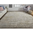 thumbnail image 5 of HomeRoots 513344 9 x 12 ft. Brown & Gray Wool Abstract Hand Knotted Rectangle Area Rug, 5 of 5