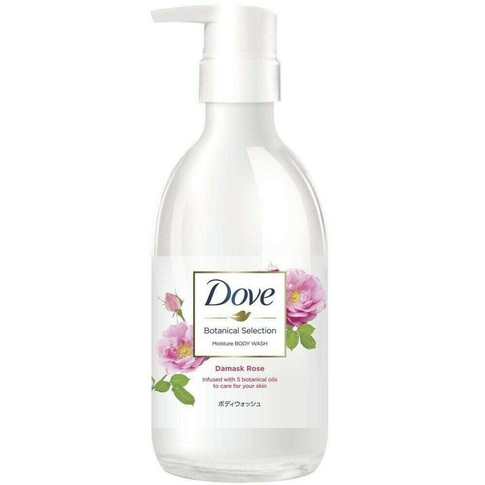 Dove Body Wash Botanical Selection Damask Rose Pump 500g (Japanese Version)