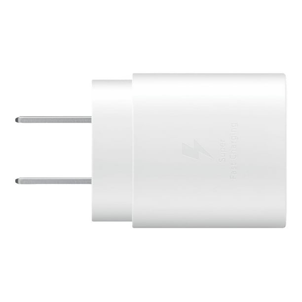 Chargeur secteur Samsung USB-C 25W & câble USB-C blanc : prix