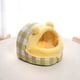 thumbnail image 1 of Cama para gatos de interior | Casa de gato plegable Cueva con alfombrilla de cojín de doble cara extraíble | Muebles para mascotas suaves y acogedores para gatos grandes y perros pequeños | Lavable, 1 of 6