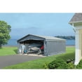 thumbnail image 2 of Arrow 20 x 20 x 7 ft Grey Carport Enclosure Kit, 2 of 9