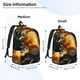 thumbnail image 2 of Disketp Golden Koi And Treasure Mochila de Lona Estampada, Mochila Escolar de Viaje Ligera para Estudiantes y Portátil-Medium, 2 of 5