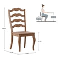 thumbnail image 7 of Weston Home Farmhouse Dining Chair with French Ladder Back (Set of 2), 7 of 7
