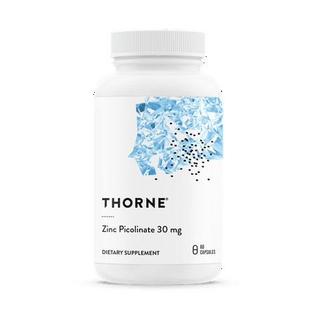 Thorne Research - Double Strength Zinc Picolinate - Well-Absorbed Zinc Supplement for Growth and Immune Function - NSF Certified for Sport - 60 (Best Way To Absorb Zinc)