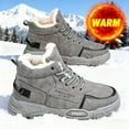 thumbnail image 2 of Autumn and Winter High-Top Thickened Fleece-Lined Warm Snow Boots, Comfortable Lightweight Casual Walking Shoes for Outdoor Sports, Hiking, Travel, and Camping Gear, 2 of 9