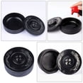 thumbnail image 3 of 1pc Creative Inkstone with Lid Painting Round Inkslab Calligraphy Ink Stone (Black), 3 of 7