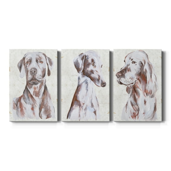 Sitting Dog I Premium Gallery Wrapped Canvas - Ready to Hang - 40 x 60 Each