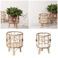 thumbnail image 2 of BQBQERT Flower Pots Stand Rattan Weaving Pots For Plant Flower Risers Stand Rattan Shelf, 2 of 19