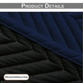 thumbnail image 6 of Qelus 100% Blackout Thermal Curtains for Winter, Rod Pocket Cold Blocking Thick Quilted Curtain Windproof Soundproof for Living room, Bedroom, 55''x 96'', Navy Blue, 1 Panel, 6 of 9