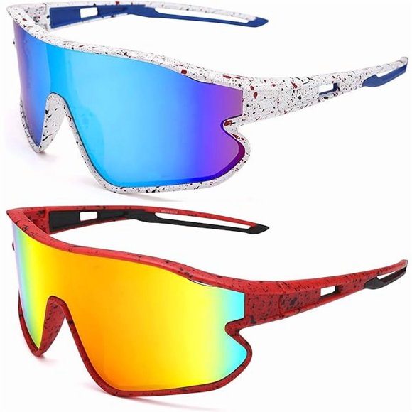 GLARDEFE Kids Baseball Sunglasses - Youth Baseball Sunglasses for Boys Girls - Sports Softball Shades Age 6-14