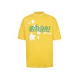 thumbnail image 1 of Nicho de comercio exterior marca de moda única espuma impresa de manga corta calle retro versátil casual camiseta de media manga para hombres801 amarillo, 1 of 5
