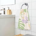 thumbnail image 6 of GZHJMY Flower Monstera Leaves Cotton Towels Set 2 Pcs Absorbent Hand Towel Face Towels Kitchen Towels Bath Towels for Bathroom Laundry Room Kitchen 16 x 28 Inches, 6 of 7