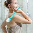 thumbnail image 5 of Under 10$ Brush Scrubber Anti Slip Long Handle Back Brush For Shower, Dual-Sided back Scratchers Back Brush with Stiff and Soft Bristles,Body Exfoliator for Bath or Dry Brush, 5 of 9