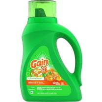 Gain Liquid Laundry Detergent, Island Fresh, 32 Loads, 46 Oz, 2 Pack