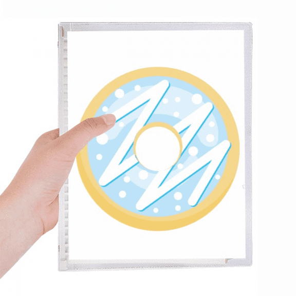 blue dessert sweet food notebook loose diary refillable journal statiry