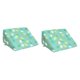 thumbnail image 1 of Almohada de cuña para rodillas elevadas Fernando entrenamiento de cama triangular para dormir de lado verde 30 cm x 14 cm x 22 cm, 1 of 8