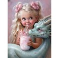 thumbnail image 1 of 5D DIY Dragón Niña Del 30x40cm, 1 of 9