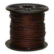 The Beadsmith Leather Cord  Metallic Tamba  .5mm Spool  25 Yards/22.86 Meters  Indian Leather Thong Ideal for Braiding, Beading, Necklaces, Fine Lacing, Hair Accessories & DIY Jewelry Making