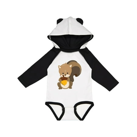 

Inktastic Cute Woodland Animal Squirrel Gift Baby Boy or Baby Girl Long Sleeve Bodysuit