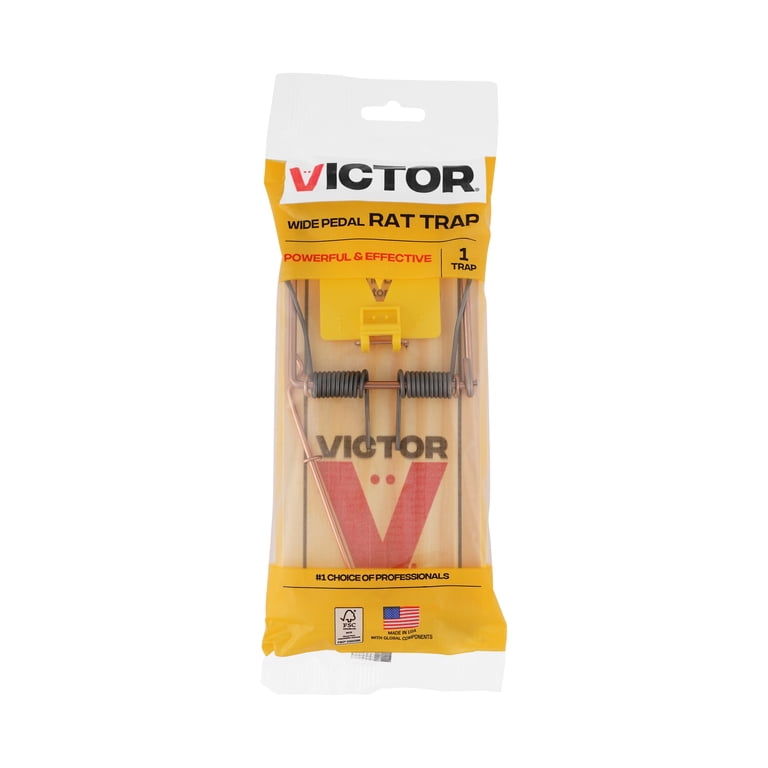 Victor Wide Pedal Rat Trap, 4-Pack Wooden Snap Traps photo 2