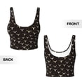 thumbnail image 6 of Goofa Cow Skulls Printed Sports Bras for Women, High Impact Running Bra Workout Crop Tank Tops Longline Sports Bra Push up-Large, 6 of 9