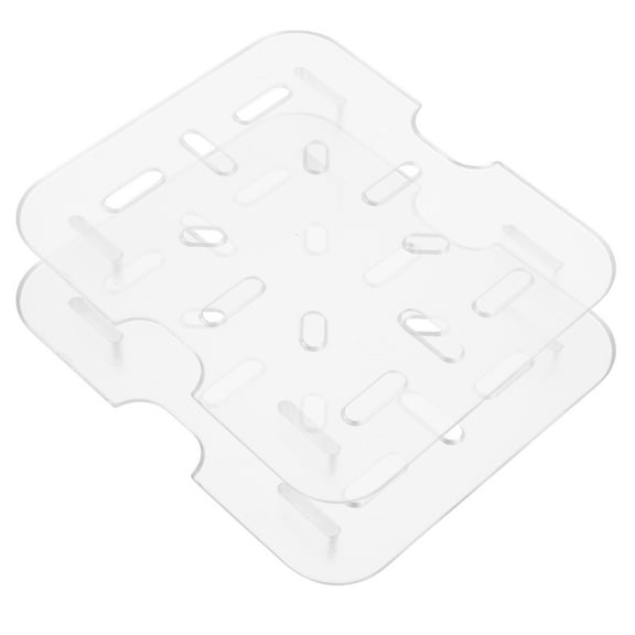 unbranded 2 Pcs Spreader Drain Board 11.40X10.00X1.50CM Transparent