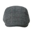 thumbnail image 2 of WITHMOONS Wool Blend Flat Cap Classic Herringbone Ivy Gatsby Hat YZ30100 (Grey), 2 of 5