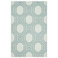 thumbnail image 2 of SAFAVIEH Martha Stewart Catrine Geometric Wool Area Rug, Ivory/Light Blue, 4' x 6', 2 of 5