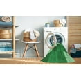 thumbnail image 2 of Ahgly Company Tapis Rond Lavable en Machine Intérieur Transitionnel Vert, 7 Pieds Rond, 2 of 7