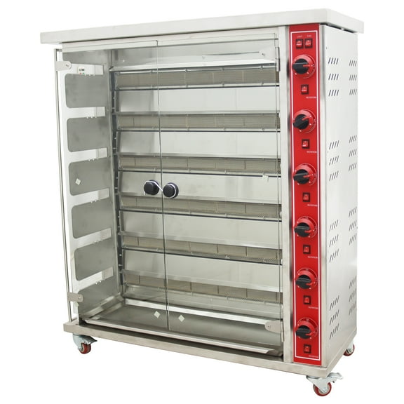 Gas Chicken Rotisserie Machine Roaster Oven Commercial Rotary Baking Rotisseries