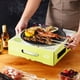thumbnail image 5 of Parrilla de barbacoa desechable de encendido rápido, sin humo, evita quemaduras, portátil, para exteriores, para picnic, 28 cm/11 pulgadas, con 30 piezas de carbón., 5 of 14