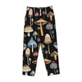 thumbnail image 4 of Daiia Mushrooms and Autumn Leaves Women's Sleep Pant with Pockets and Drawstring,Pajama Pants-Small, 4 of 9