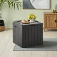 thumbnail image 5 of Homall 31 Gallon Outdoor Deck Box In Resin with Seat, Gray, 5 of 7