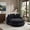 Black, variant on Sailvan Oversized Oval Bean Bag Sofa with 5 Pillows,Chenille Fabric Lazy Floor Sofa for Adults,Memory Foam Seating with Wrap Around Backrest Emerald