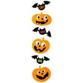 thumbnail image 2 of Northlight Jack-O-Lanterns and Bats Halloween Gel Window Clings - 6pc, 2 of 5
