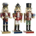 thumbnail image 2 of Decoris 9458597 9.8 x 3.9 x 3.9 in. Nutcracker Soldier Christmas Decoration  Assorted  Wood - pack of 9, 2 of 2