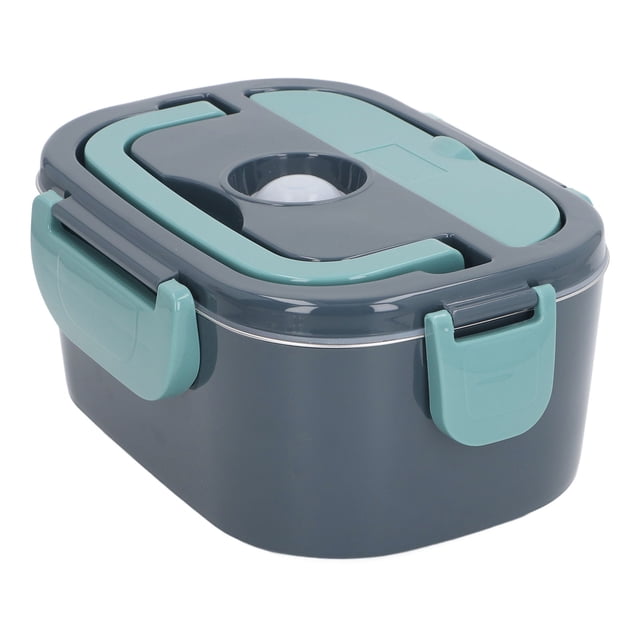 Boîte à Lunch Électrique, Boîte à Lunch en Acier Inoxydable Chauffe-Nourriture 1.2L Recirculation Chauffage avec Sac Isolant pour École