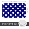 thumbnail image 2 of Pofeuu Navy And White Polka Dot Print Flannel Doormats Rug16"x24"Rug Washable Doormats Indoor Outdoor Rugs for Layered Front Door Mats, Porch, Kitchen, Entryway, 2 of 7
