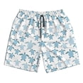 thumbnail image 5 of Goofa Hand Drawn Turtle Printed Mens Swim Trunks Summer Quick Dry Short Beach Swimwear Bathing Suits-Small, 5 of 9