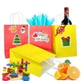 thumbnail image 3 of Coloured Paper Bags Twisted Handles Party Gift Carrier Recyclable Kraft Birthday, 3 of 4