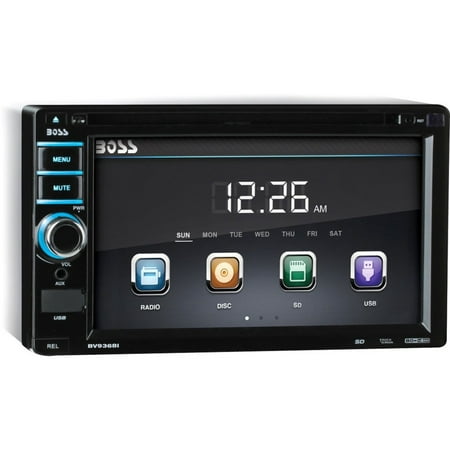 BOSS BV 9368I - DVD receiver - display - 6.2" - touch screen - in-dash unit - Double-DIN - 80 Watts x 4