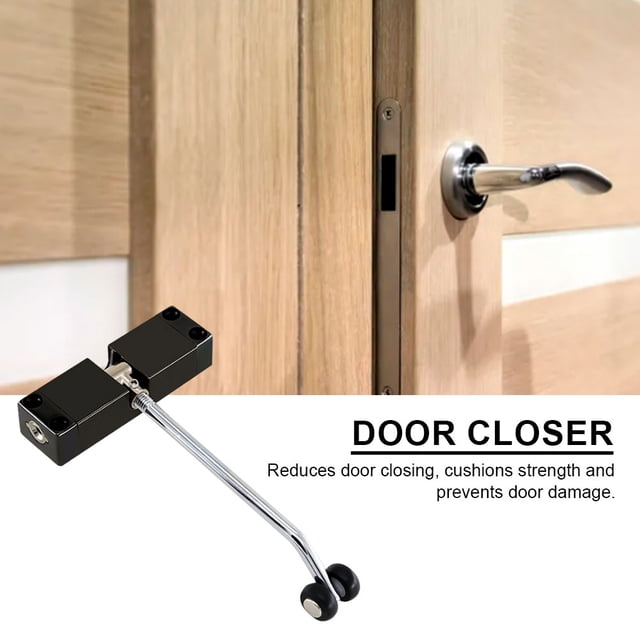 Cierrapuertas con resorte automático ajustable, dispositivo de cierre de puerta silencioso, Hardware de puerta JShteea El nuevo