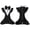 Black_S, variant on Adjustable Bow Tie Dog Harness for Small Dogs Breathable Vest Tuxedo Clip Comfortable Puppy Chest Harness