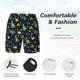 thumbnail image 3 of Balery Dinosaur Bañador para hombre, shorts de playa de secado rápido con entrepierna y forro de compresión-Small, 3 of 6