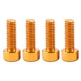 thumbnail image 2 of 8 piezas tornillo botella jaula pernos soporte soporte zócalo montaje motocicleta accesorio rojo oro DYNWAVEMX Pernos de la jaula de la botella de agua, 2 of 8